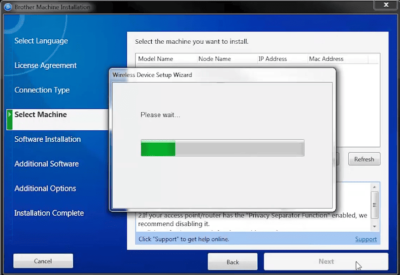 Brother Printer WiFi Set up through Software (WindowsorMac)