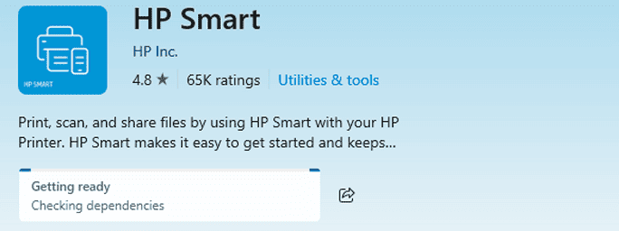 Reinstall the HP Smart App Reinstall the HP Smart App